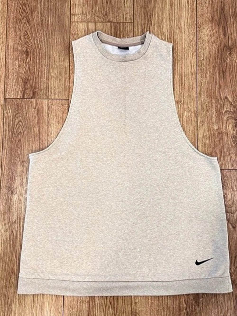 Nike Athletic Women's Sleeveless Tank Top in Beige.